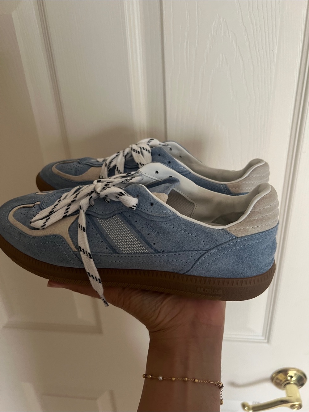 Like New blue suede alohas